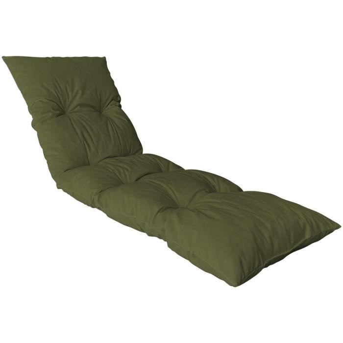 Coussin bain de soleil - JARDIN PRIVE - FLOCONS - Algue