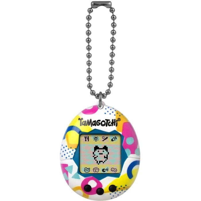 Tamagotchi - BANDAI - Tamagotchi original - Memphis Style - animal électronique virtuel avec écran couleur, 3 boutons et jeux