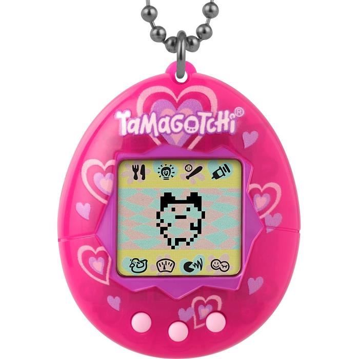 BANDAI - Tamagotchi - Tamagotchi original - Lots of love - animal électronique virtuel avec écran couleur, 3 boutons et jeux -