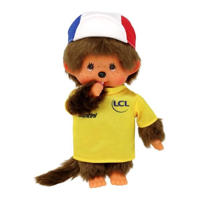 Peluche Monchhichi Tour de France - 20 cm - BANDAI