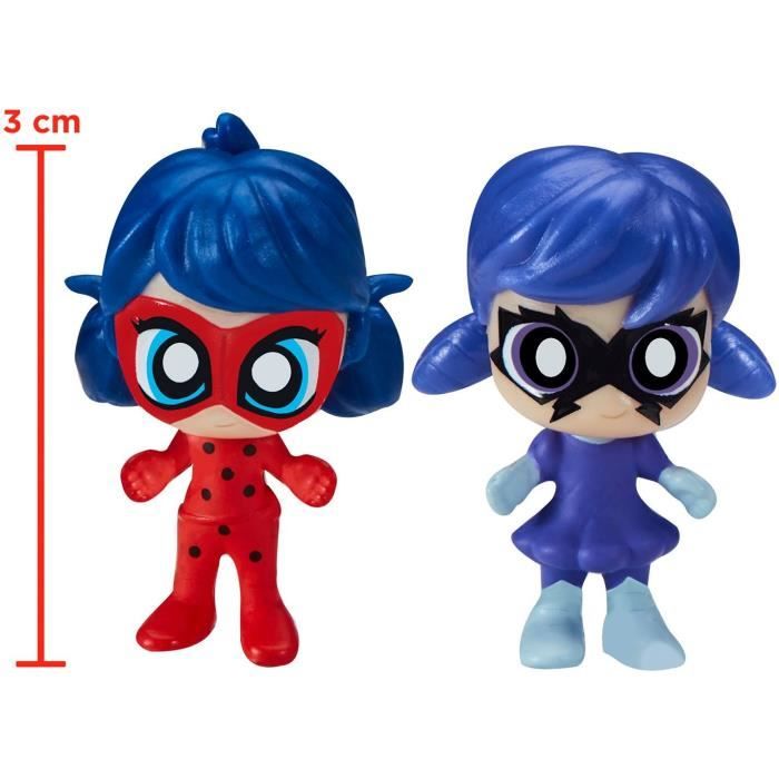 BANDAI - Miraculous Ladybug - Mini univers Chibi Parc d'attractions - Mini figurines Marinette et Climatika incluses - P50553