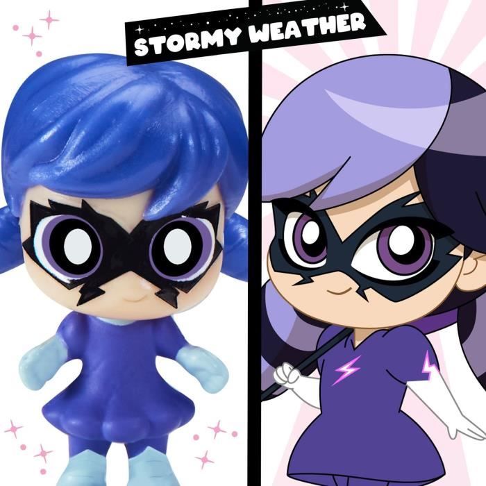 BANDAI - Miraculous Ladybug - Mini univers Chibi Parc d'attractions - Mini figurines Marinette et Climatika incluses - P50553