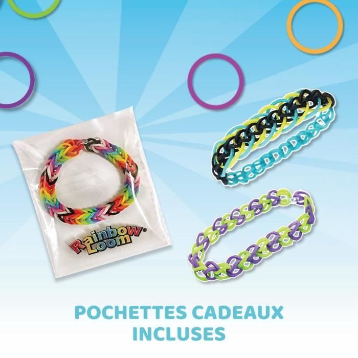 Bandai - Rainbow Loom Combo Set  Fabrication de bracelets - Métier a tisser avec 2300 élastiques  Charms et Perles - ? CD00102