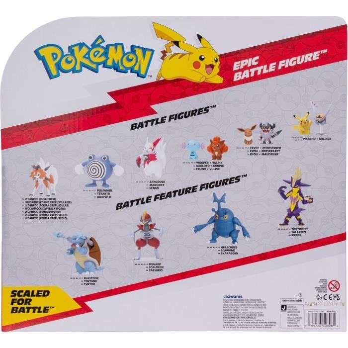 Figurine - BANDAI - Pokémon légendaires Rexilius - 30 cm, articulée, a l'échelle des dessins animés