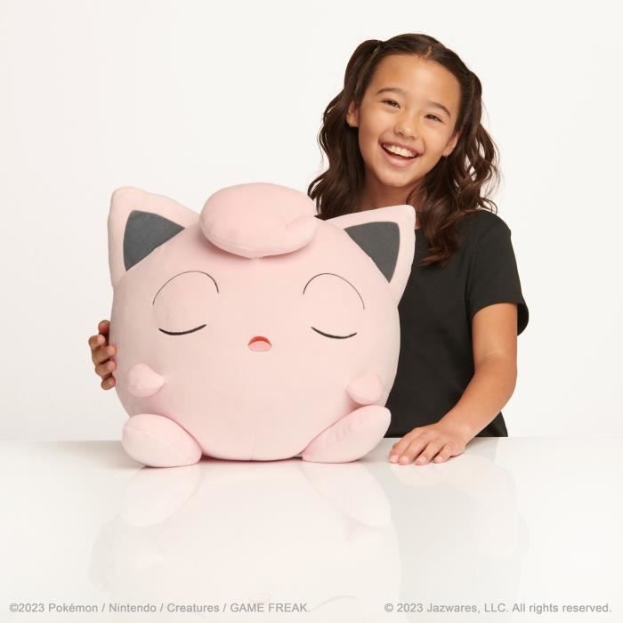 Peluche - BANDAI - Pokémon Rondoudou (Jigglypuff) - 40 cm, douce et moelleuse