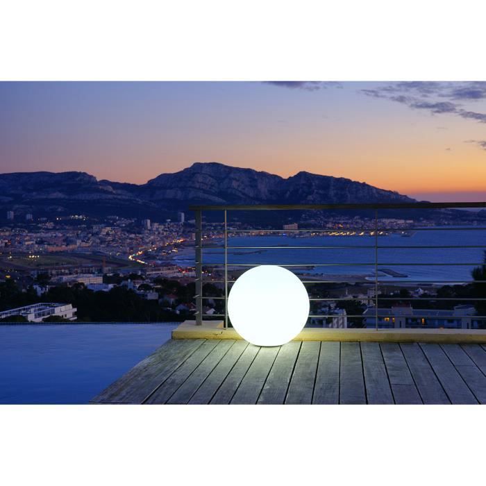 LUMISKY - Boule lumineuse filaire pour extérieur LED - blanc BOBBY - Ø60cm culot E27