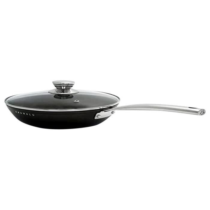 Sauteuse 24 cm + couvercle en verre  BLACK EDITION