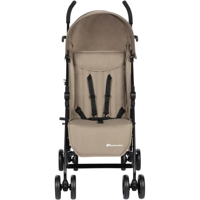 BEBECONFORT RAINBOW Poussette Canne 2eme âge, légere, pliage facile, multipositions, 6 mois a 4 ans, jusqu'a 22 kg mineral Beige