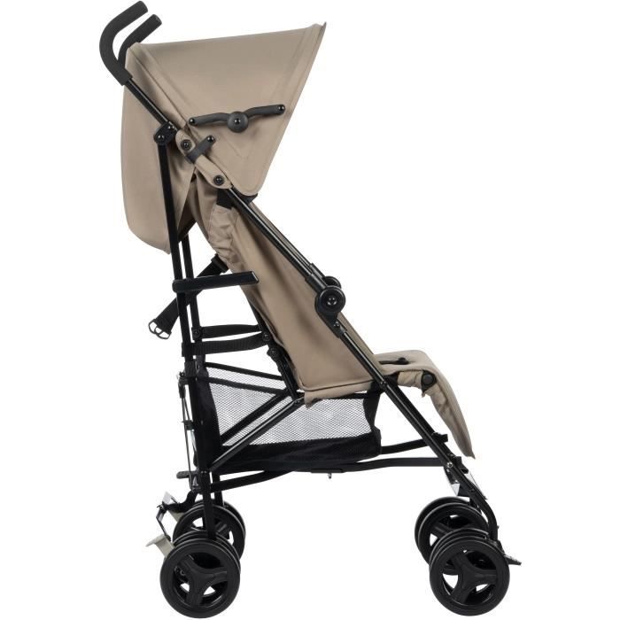 BEBECONFORT RAINBOW Poussette Canne 2eme âge, légere, pliage facile, multipositions, 6 mois a 4 ans, jusqu'a 22 kg mineral Beige