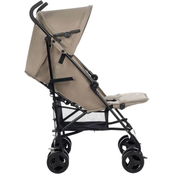 BEBECONFORT RAINBOW Poussette Canne 2eme âge, légere, pliage facile, multipositions, 6 mois a 4 ans, jusqu'a 22 kg mineral Beige