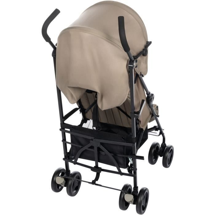 BEBECONFORT RAINBOW Poussette Canne 2eme âge, légere, pliage facile, multipositions, 6 mois a 4 ans, jusqu'a 22 kg mineral Beige