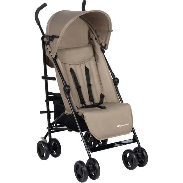 BEBECONFORT RAINBOW Poussette Canne 2eme âge, légere, pliage facile, multipositions, 6 mois a 4 ans, jusqu'a 22 kg mineral Beige