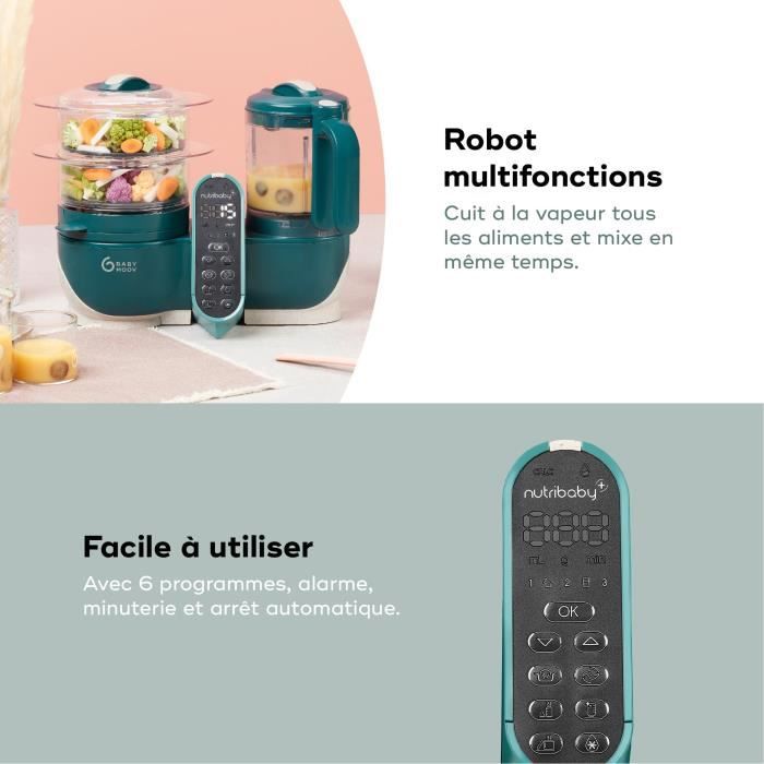 Robot préparation bébé Babymoov Nutribaby + Opal Green