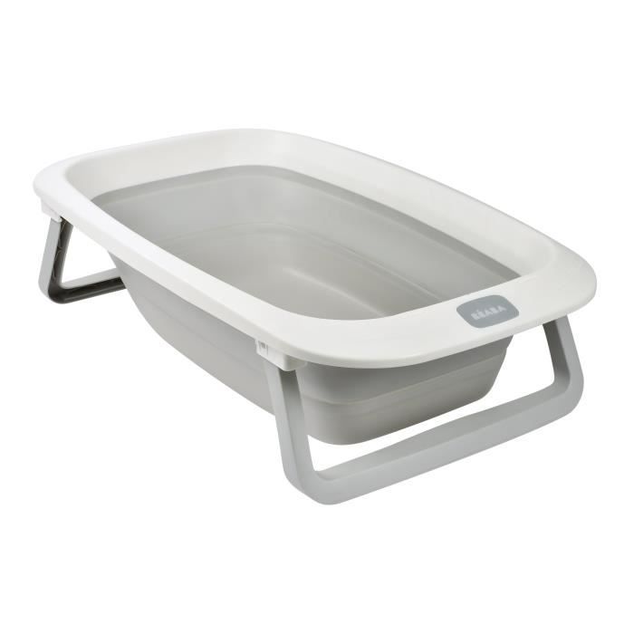 BEABA, Baignoire pliable - 920403 -Baignoire Eazy Pop Camélé'O - Gris velours