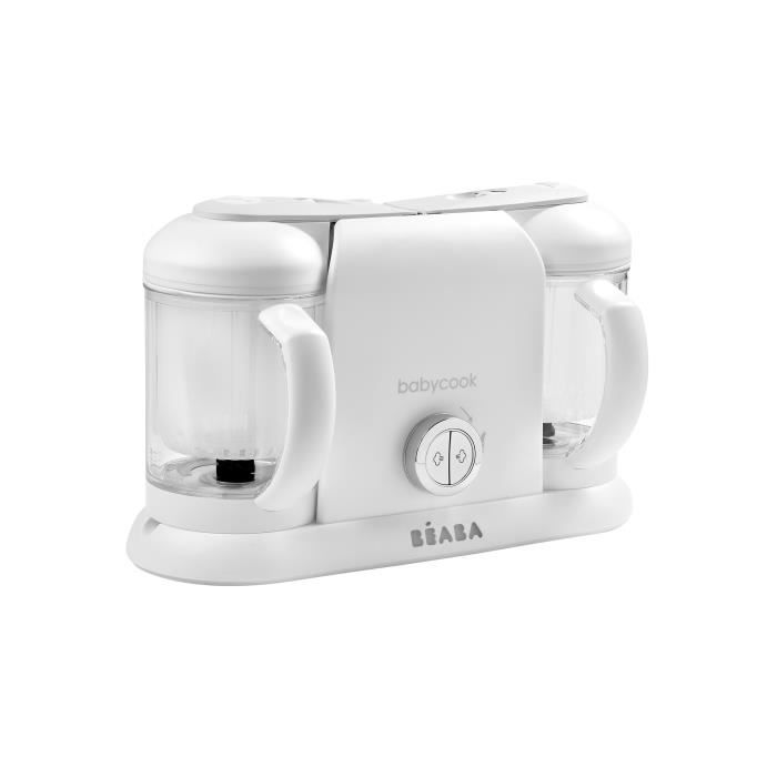 BEABA, Babycook Duo, robot bébé 4 en 1, contenance XXL, blanc