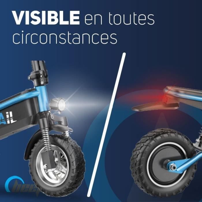 Trottinette électrique tout-terrain - BEEPER - Cross - 500W - 10- 48V - 10Ah