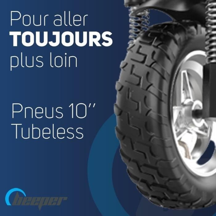 Trottinette électrique tout-terrain - BEEPER - Cross - 500W - 10- 48V - 10Ah