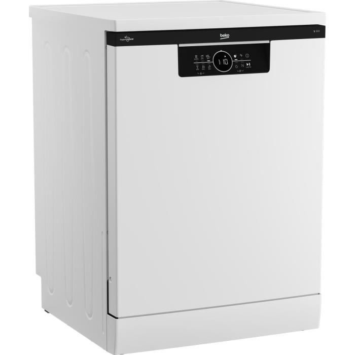 Lave-vaisselle pose libre BEKO BDFN26530W - 15 couverts - L60cm - 44dB - Blanc