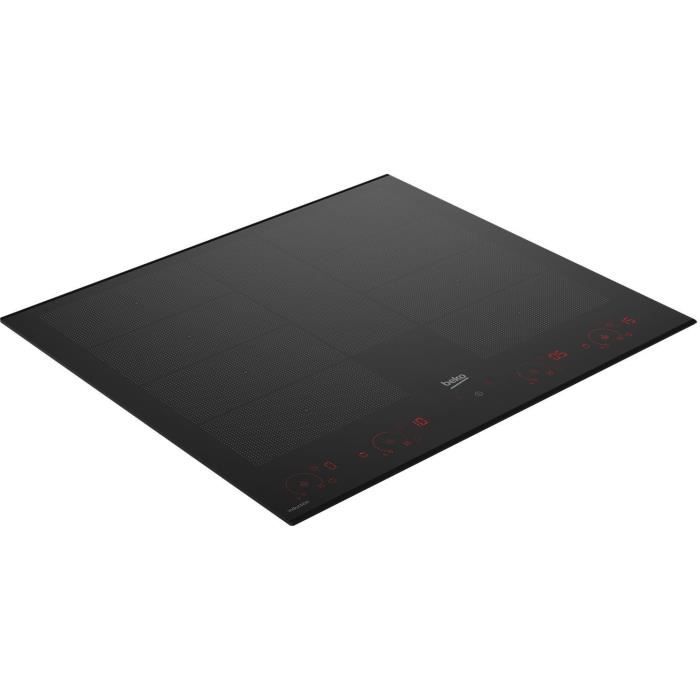 Table de cuisson a induction - BEKO - 8 inducteurs + 1 zone flexible - 60 cm - HII68811NT