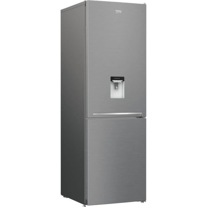 Réfrigérateur congélateur bas BEKO CRCSA366K40DXBN - 343 L (223+120) - métal brossé