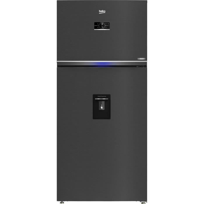 Réfrigérateur pose libre - BEKO - RDNE650E40DZXBRN - Double Porte - 630 L - 83,2 x 76,2 x 187 cm - Carbone