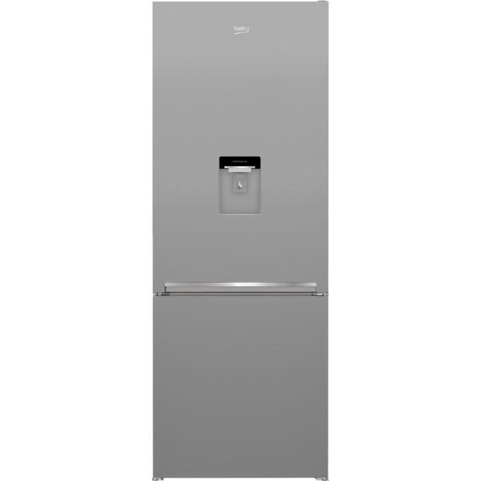 Réfrigérateur pose libre - Combiné - BEKO - BRCNE560K40DSN - Neo Frost - 510L - E - 74,5 x 70 x 192 cm - Gris acier