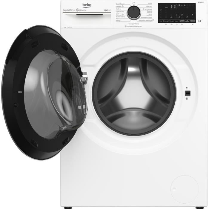 Lave-linge hublot BEKO bPRO 500 B5WFT59419W - 9 kg - Induction - L60cm - 1400 trs/min - Classe A - Blanc