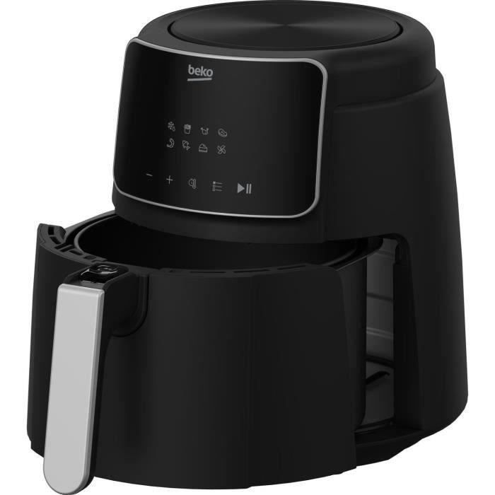 Friteuse multifonction sans huile - BEKO - FRL2244B - 1500 W - 3,9 L pour 0,8 kg de frites - 8 programmes - Ecran tactile - Noir