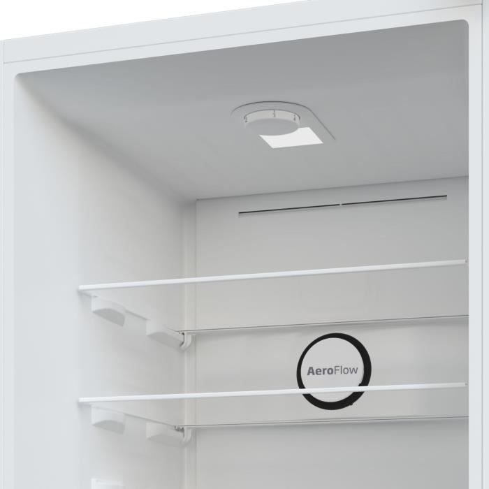 Réfrigérateur combiné pose libre - BEKO - B1RCNA344W - Froid ventilé - E - 301 L - 66,5 x 59,5 x 179,6 cm - blanc