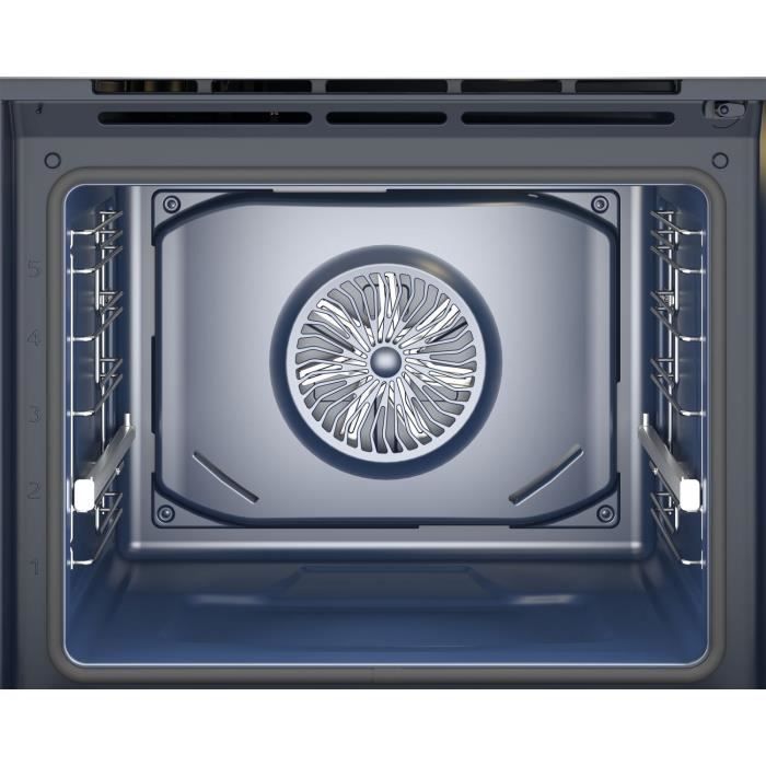 Four encastrable - Chaleur pulsée 3D - BEKO - BBIS14300XMPSE - Inox - 72 L - Porte froide GIFAM - 59,4x56,7x59,5 cm