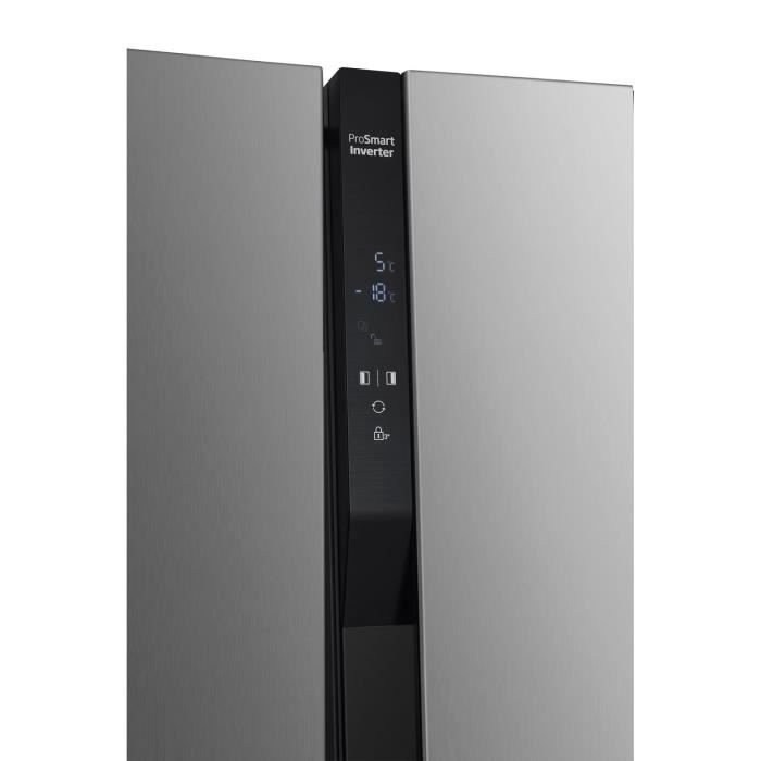 Réfrigérateur Side by Side - BEKO - GNO5323XPN - Froid ventilé - Classe D - 532 L - 177 x 91 x 67 cm - Inox