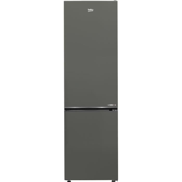 Réfrigérateur combiné congélateur en bas - BEKO - B5RCNE405HG - Froid ventilé - Classe D - 355 L - 203,5 x 59,5 x 66,3 cm - Gris