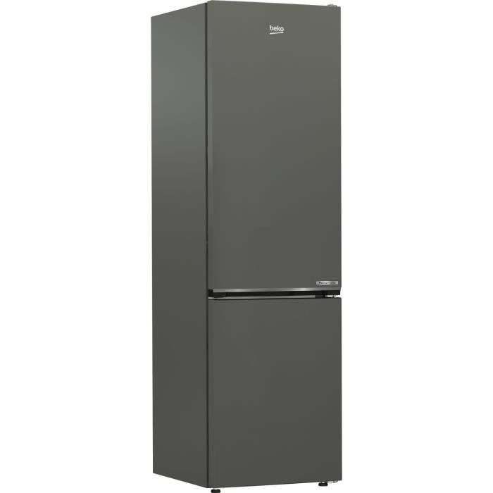 Réfrigérateur combiné congélateur en bas - BEKO - B5RCNE405HG - Froid ventilé - Classe D - 355 L - 203,5 x 59,5 x 66,3 cm - Gris