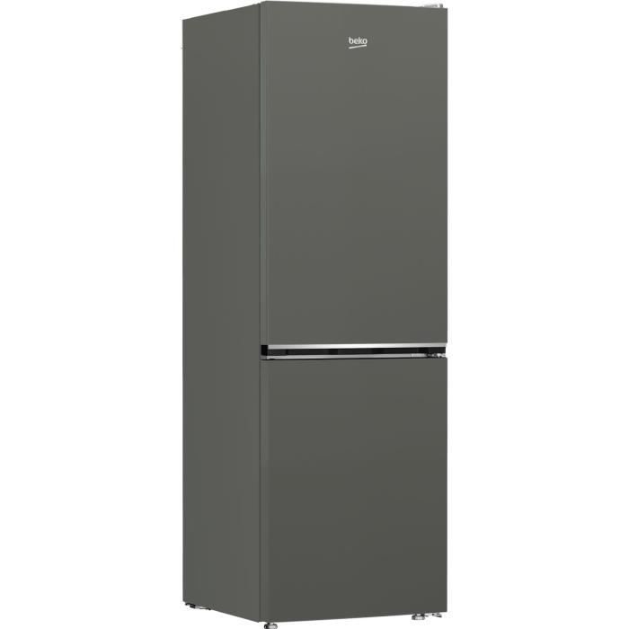 Réfrigérateur combiné pose libre - BEKO - B1RCNE364G - Froid ventilé - Classe E - 316 L - 66,3 x 59,5 x 186,5 cm - Manhattan Gray