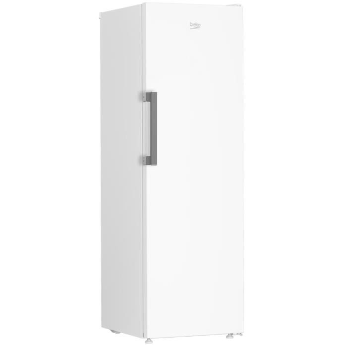 Congélateur armoire - BEKO - B1RFNE314W - Froid ventilé - Classe E - 286 L - 186,5 x 59,7 x 70,9 cm - Blanc