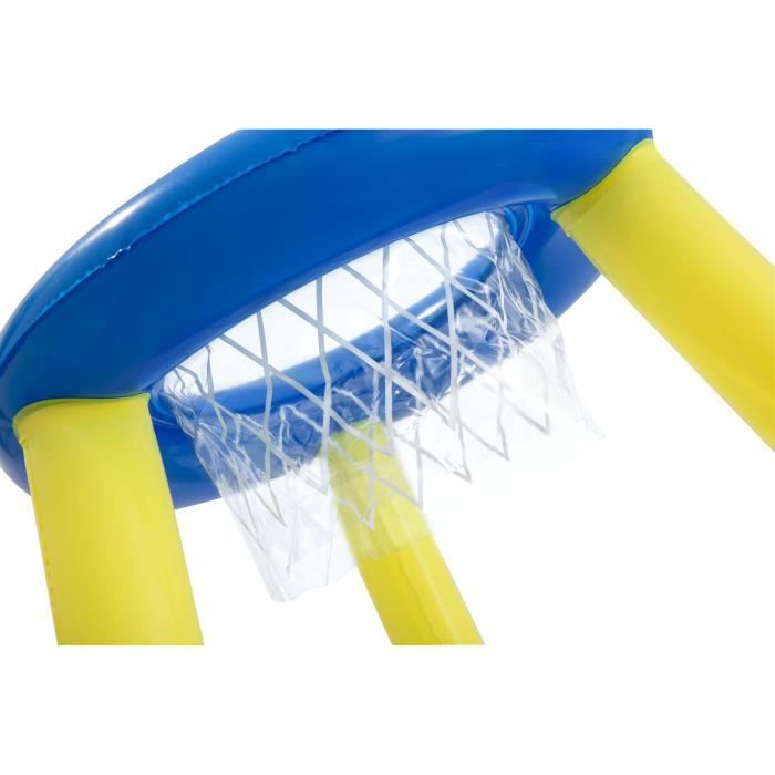 Jeu de piscine Panier de Basket flottant - BESTWAY - 52418 - Ballon, 3 anneaux, diametre 61 cm