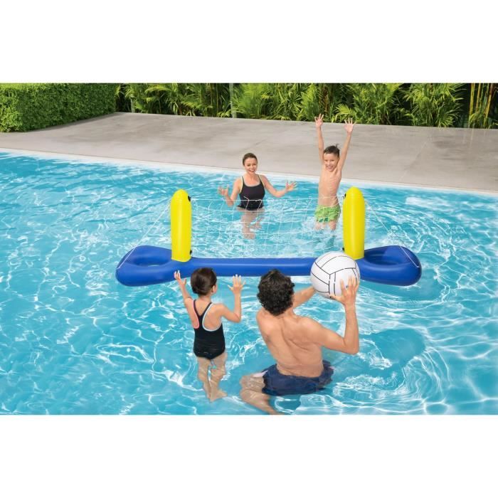 Jeu de piscine gonflable flottant Volley-ball - BESTWAY - 52133 - 244 x 64 x 76 cm