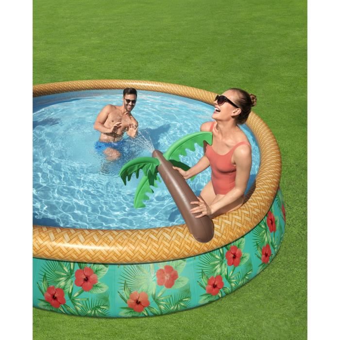 Kit Piscine hors sol autoportante BESTWAY - Fast Set - 457 x 84 cm - Ronde (Livrée avec une pompe de filtration)