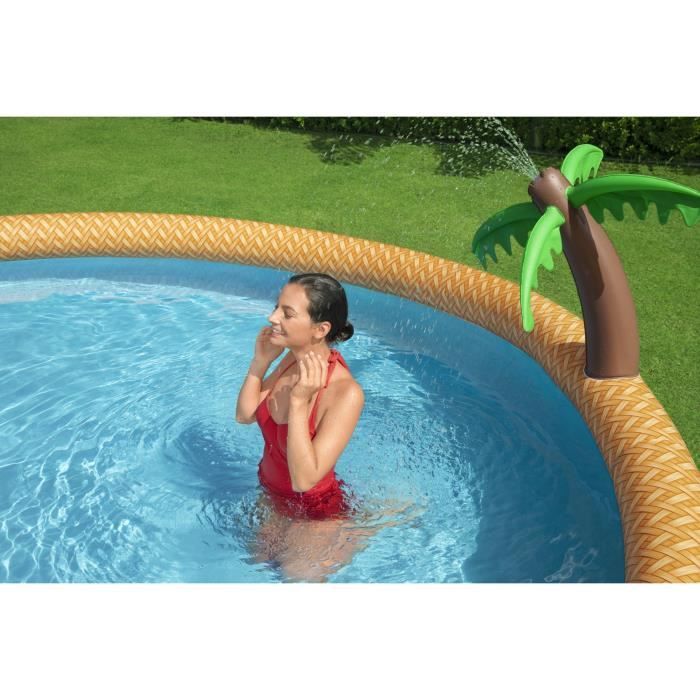 Kit Piscine hors sol autoportante BESTWAY - Fast Set - 457 x 84 cm - Ronde (Livrée avec une pompe de filtration)