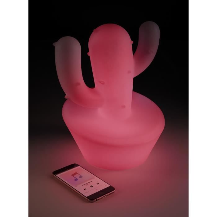 BIGBEN BTLSCACTUS - CACTUS, Enceinte sans fil lumineuse - Bluetooth, USB, AUX-IN - 15W