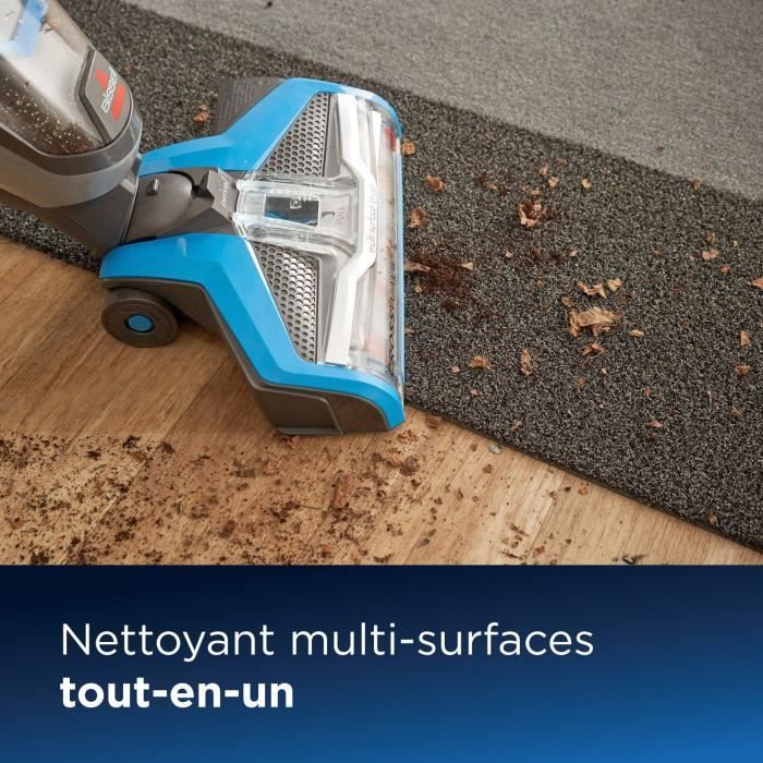 BISSELL Nettoyeur Multifonction 3 en 1 CrossWave 17132 Filaire - Aspirateur / Nettoyeur / Sécheur 3-en-1 pour sols durs et moquettes