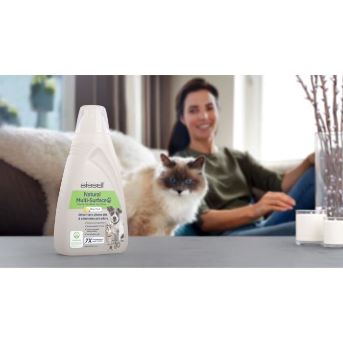 Nettoyant pour sols avec formule Naturelle - BISSELL - B3122 Crosswave - 1L, Spécial Animaux, Nettoyage Multi-Surfaces