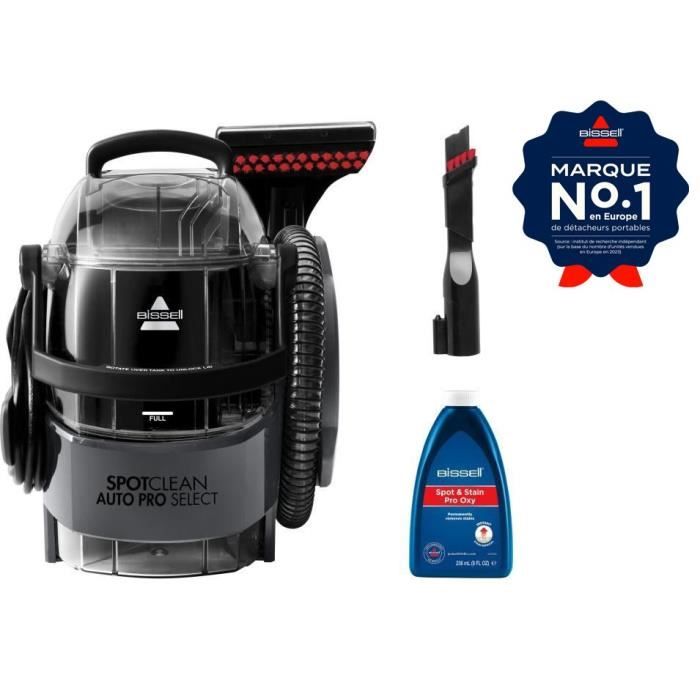 BISSELL SpotClean Auto Pro Select 3730N - Détache, Nettoie et Aspire - Réservoir grande capacité - Longue portée