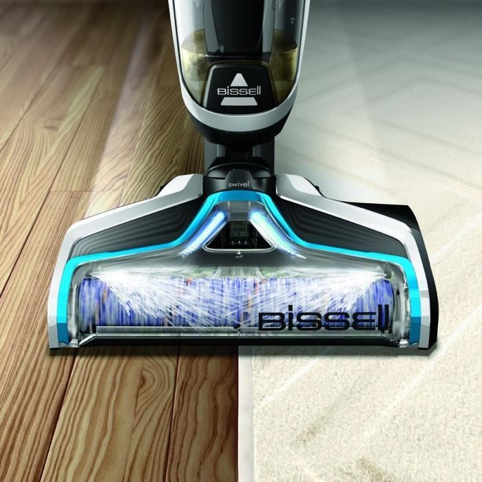 BISSELL Crosswave 2582Q - Aspirateur Multifonction Sans Fil 3 en 1 - Aspiration / Lavage / Séchage - Fonction d'auto-nettoyage