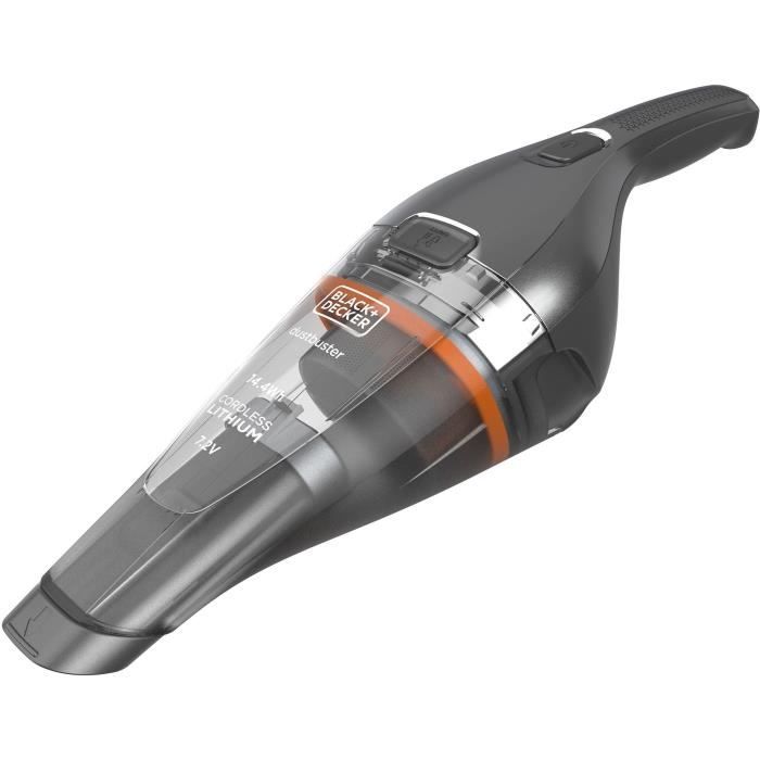 Aspirateur a main sans fil BLACK+DECKER NVC220WC-QW Dustbuster Lithium 7,2V 15,5 AirWatts 385 ml Gris métalisé