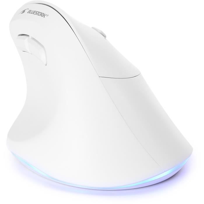 Souris Ergonomique Sans Fil - BLUESTORK - ERGO - Lumineuse - PC/MAC - Noir