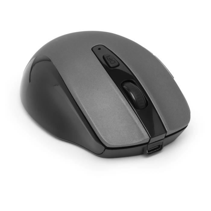 Souris Sans Fil - BLUESTORK - OFFICE 75 - Rechargeable - PC/MAC - Gris