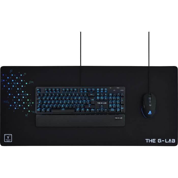 Tapis de Souris - XXL - The G-Lab - PAD YTTRIUM - 900x400x4mm - Noir