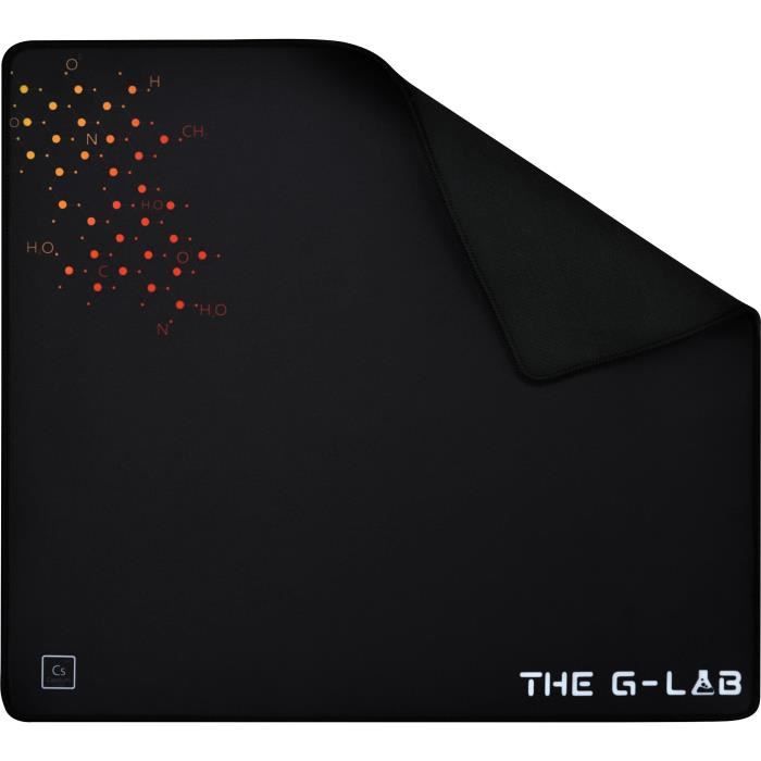 Tapis de Souris - XL - The G-Lab - PAD CAESIUM - 450x400x4mm - Noir