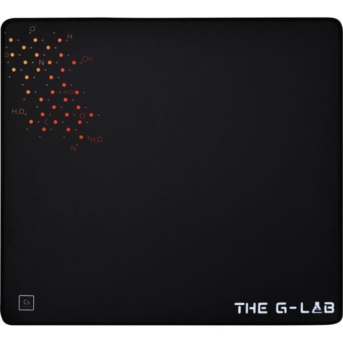 Tapis de Souris - XL - The G-Lab - PAD CAESIUM - 450x400x4mm - Noir